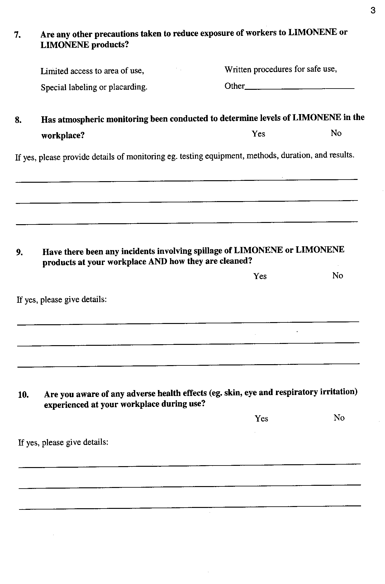12th page survey
