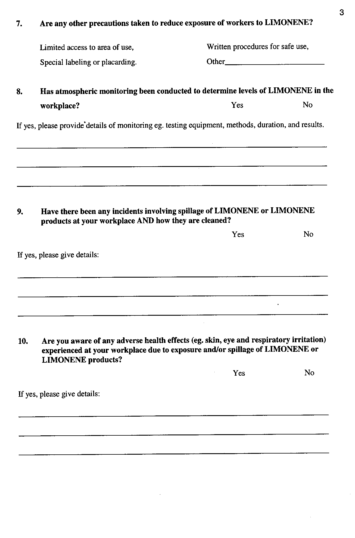 4th page survey