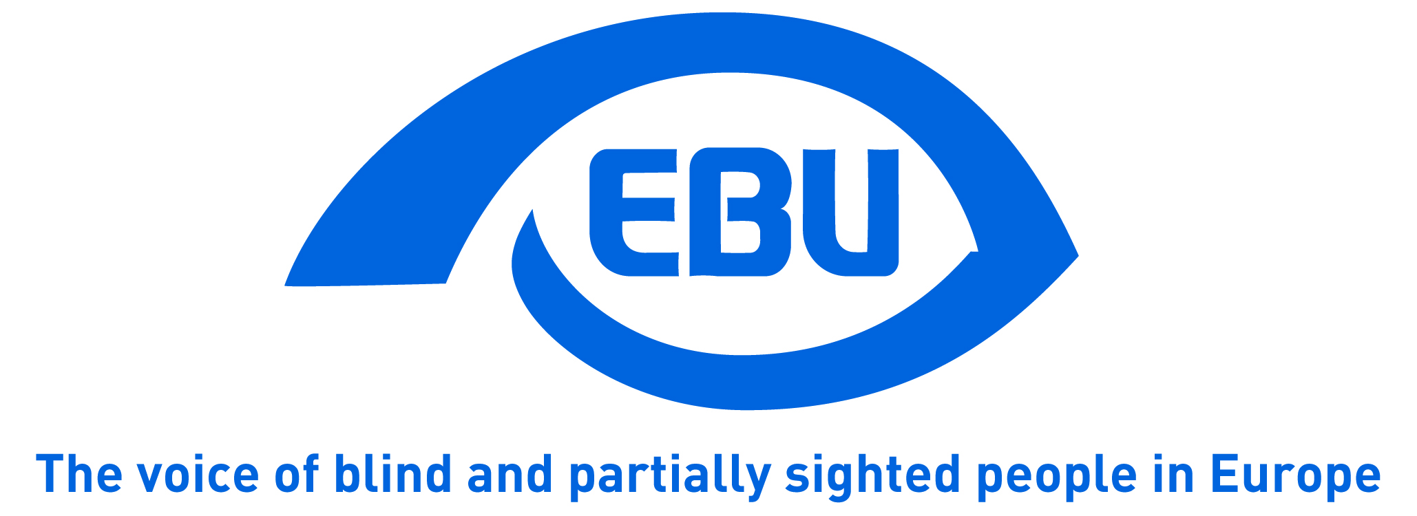 logo european blind union with strapline 