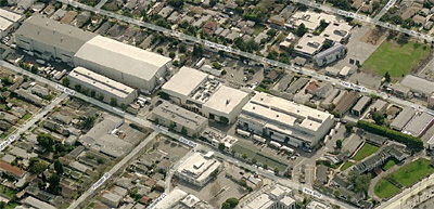 bing maps aerial of culver studios in culver city