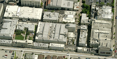 bing maps aerial of former desilu-gower facilities