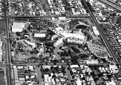 aerial view of the columbia ranch in the early 1960\'s