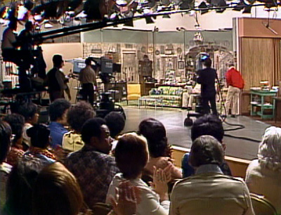 the set of sanford & son as viewed by the studio audience