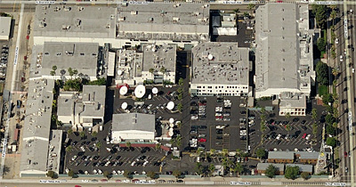 bing maps aerial of ktla studios location in hollywood