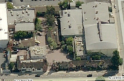 bing maps aerial of charlie chaplin studios in hollywood