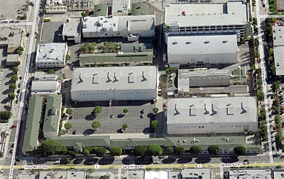 bing maps aerial of \'the lot\' in west hollywood