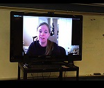 screen capture of video monitor used with lync connection