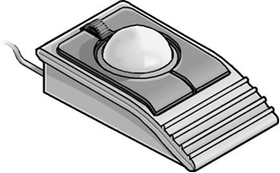 illustration of a trackball