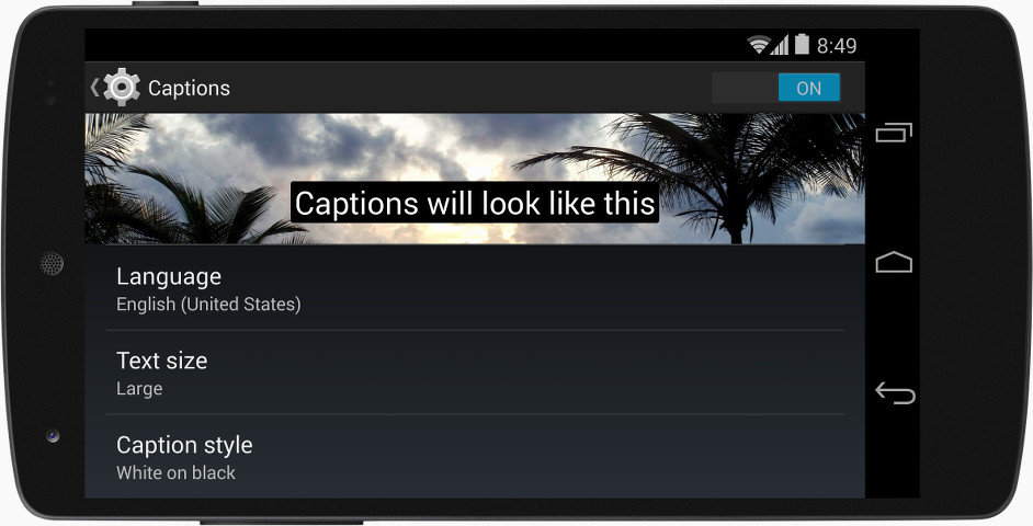 http://developer.android.com/images/kk-captions-n5.jpg