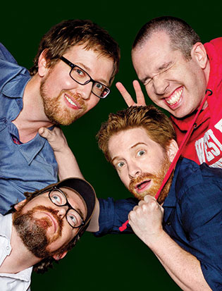 the founders, clockwise from top left: eric towner, matt senreich, seth green, and john harvatine iv