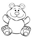 <b>Teddy Bear</b> Line Art