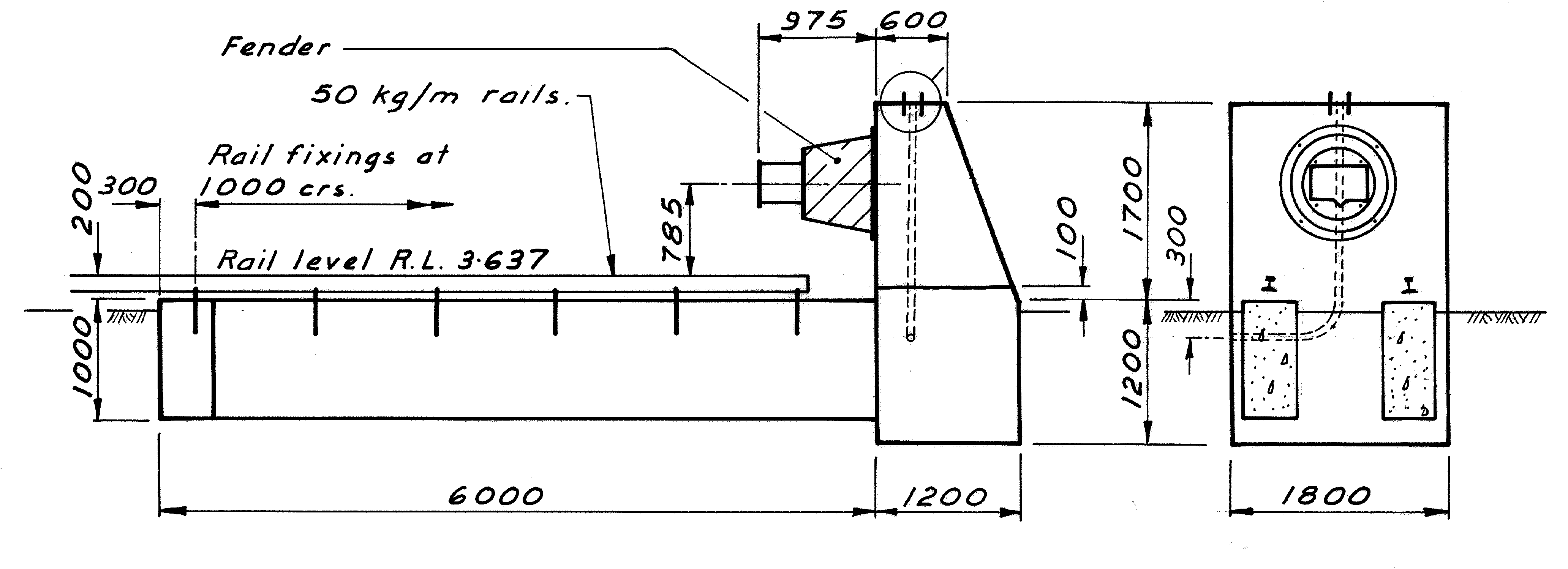 figure 5: design of buffer stops installed at cleveland station