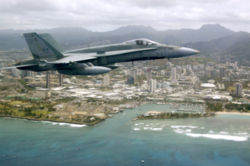 a cf-18a fighter jet.