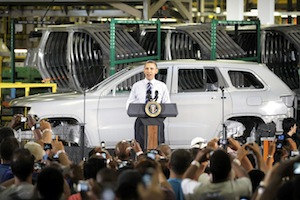 in 2010, president obama visited a chrysler plant in detroit, mich.