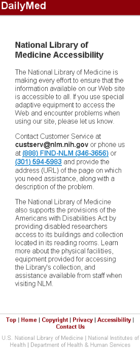 shows nlm accessibility webpage while viewing it through the mobile device.