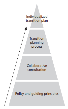 diagram depicting an individualized transition planning process in canada