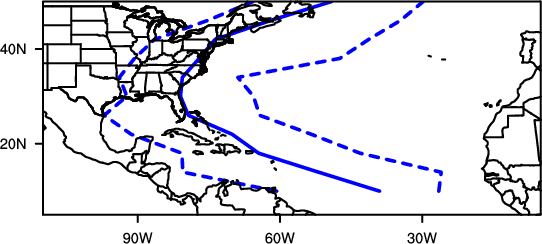 fig 2c largerareatrajectories_since1900througheast_category2normalratio