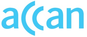 light blue accan logo