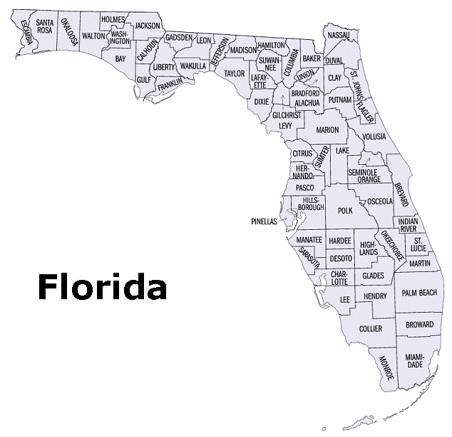 florida county map