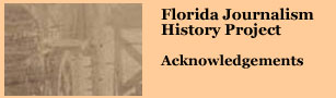 florida journalism history acknowledgements