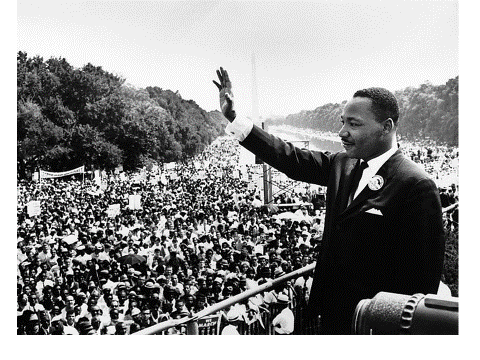 martin luther king delivering his \'i have a dream\' speech