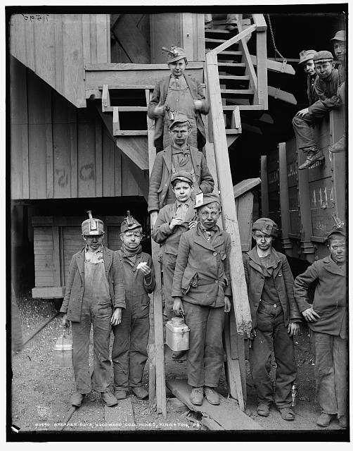 breaker boys, woodward coal mines, kingston, pa.