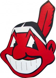 image of chief wahoo, indian mascot for cleveland, indians