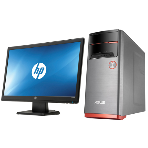 asus m32 pc (amd a8-6500/1tb hdd/6gb ram/hd 8470d graphics/windows 8.1) with hp 23