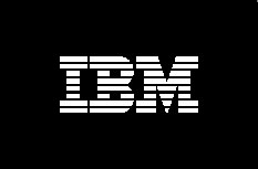 ibm white on black