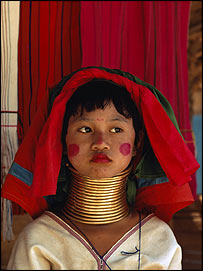 padaung girl from thailand image: jodi cobb/national geographic