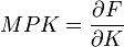 mpk=\frac{\partial f}{\partial k}