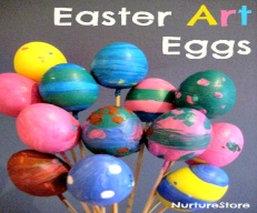 image result for painting polystyrene eggs