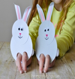 image result for easter bunny puppets 