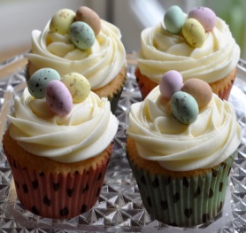 image result for decorating easter cupcakes