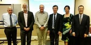 new clinical committees announced. from left: dr bruce barraclough, prof alan cass, dr richard harper, prof bruce robinson, dr sally mccarthy, dr stephen schumack (prof jonathan serpell attended by phone).