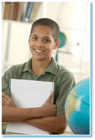 picture of a sixth grade male student. 