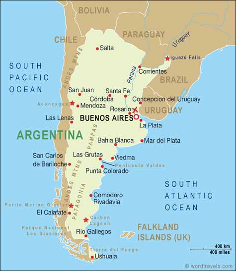 argentina map.