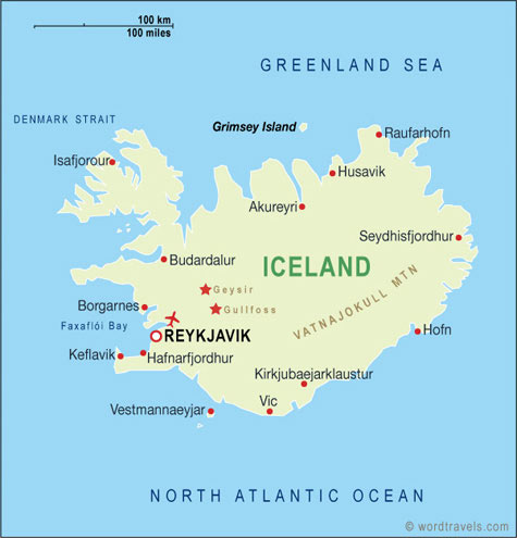 iceland map.