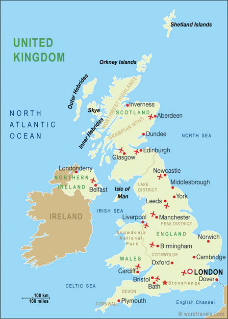 united kingdom map.