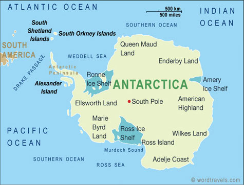 antarctica map.