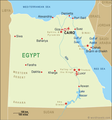 egypt map.