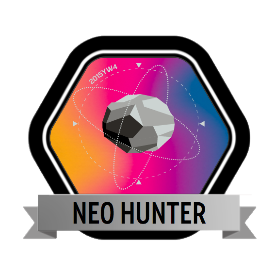 asteroid grand challenge neo hunter badge