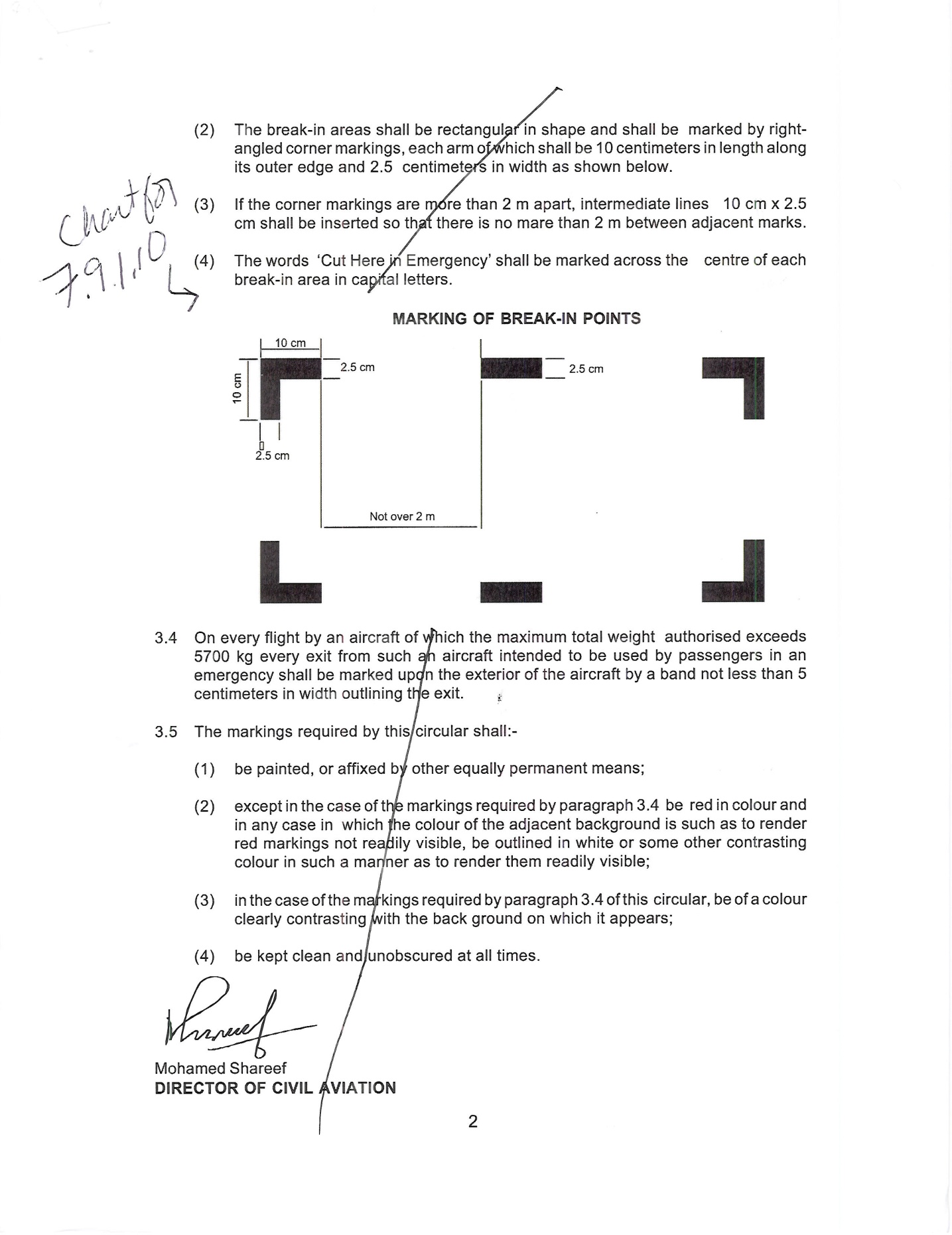 this picture shows how areas on an aeroplane fuselage that are suitable entry points for rescure crews in an emergency shall be marked.