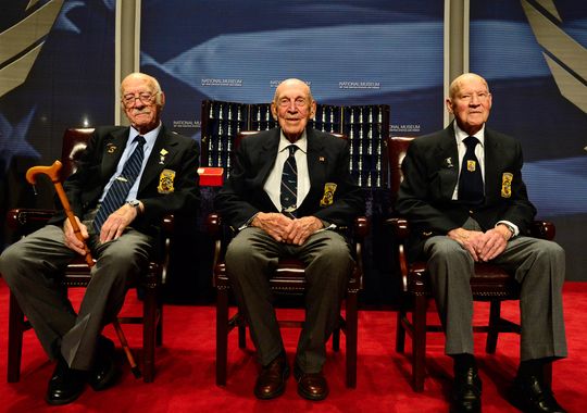 three of the then-four doolittle raiders shared their