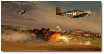a bandit goes down by william s. phillips (p-51 mustang)