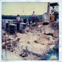 evidence: a picture supplied by kris roberts, the former maintenance chief at the u.s. marine corps futenma air station in okinawa, shows the worksite where he says he unearthed around 100 barrels — some of which contained agent orange — in 1981.