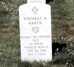 medal of honor recipient - sgt. thomas alexander baker u.s. army (1916 ...