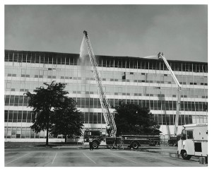 the national personnel records center in st. louis after the 1973 fire.