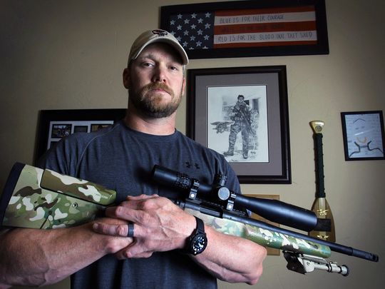 navy seal chris kyle, a recipient of a secret silver