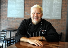 chef dave martin at the meatball factory on 14th st. and second ave.